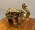 Large Brass Elephant Statue – Handcrafted Solid Brass Elephant Figurine | Vastu & Feng Shui Lucky Elephant for Home Décor, Office, Living Room & Gift | Traditional Indian Handicraft (Big Size)