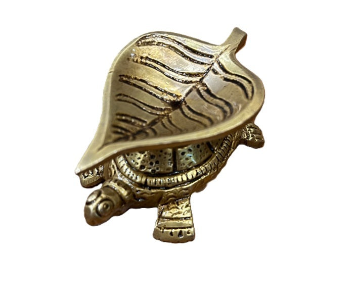 Brass Tortoise Diya Set of 2 – Traditional Handcrafted Oil Lamp for Puja, Diwali Decor & Vastu – Decorative Brass Deepak with Turtle Design for Home Temple, Festivals & Gifting