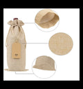 Burlap gift bags
