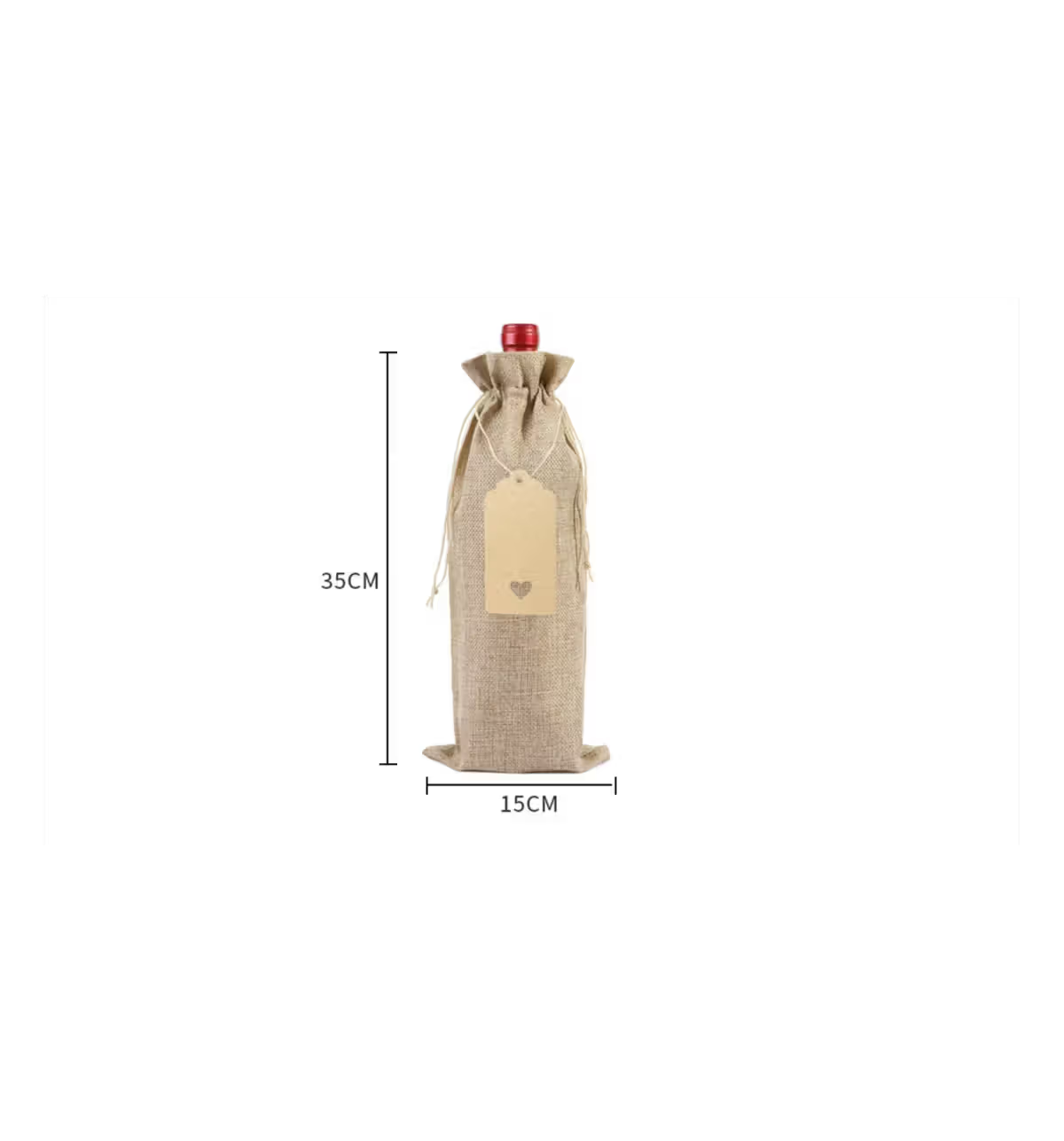 Burlap gift bags