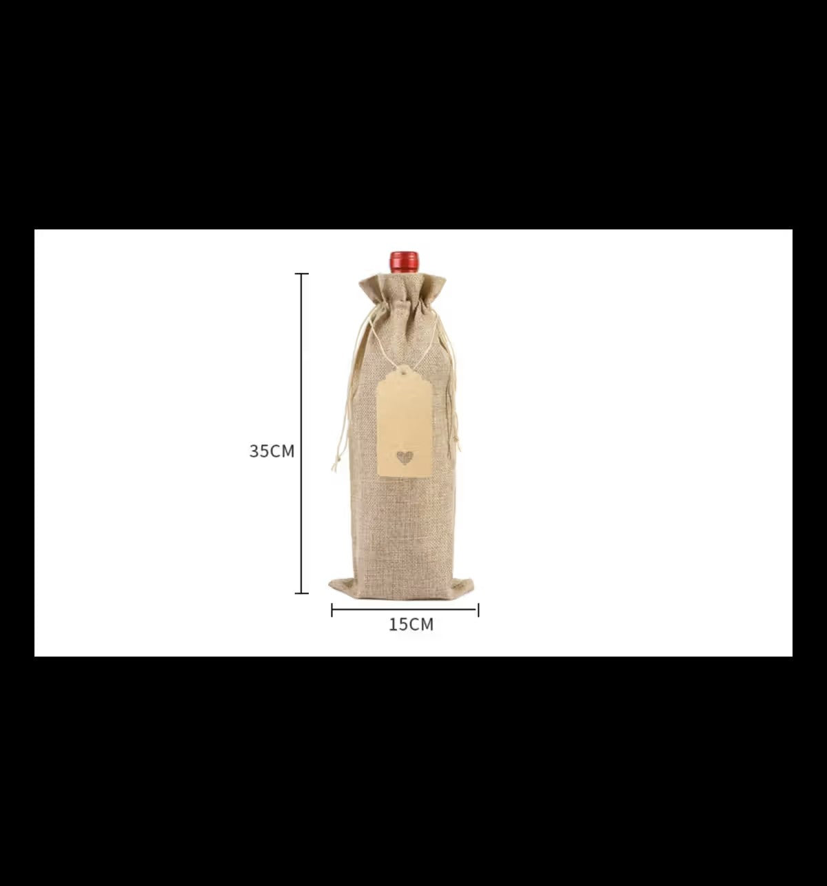 Burlap gift bags