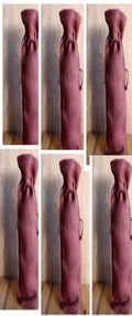 100% jute unlam natural fabric with drawstring closure