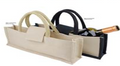 100% jute lam dyed fabric  with tape rope handle  & print