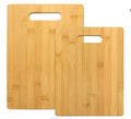 Wooden Chopping Board Set of 2 – Natural Solid Wood Cutting Boards for Kitchen | Durable Butcher Block for Meat, Vegetables & Fruits | Reversible Multipurpose Kitchen Prep Boards | Easy-Clean & Knife-Friendly